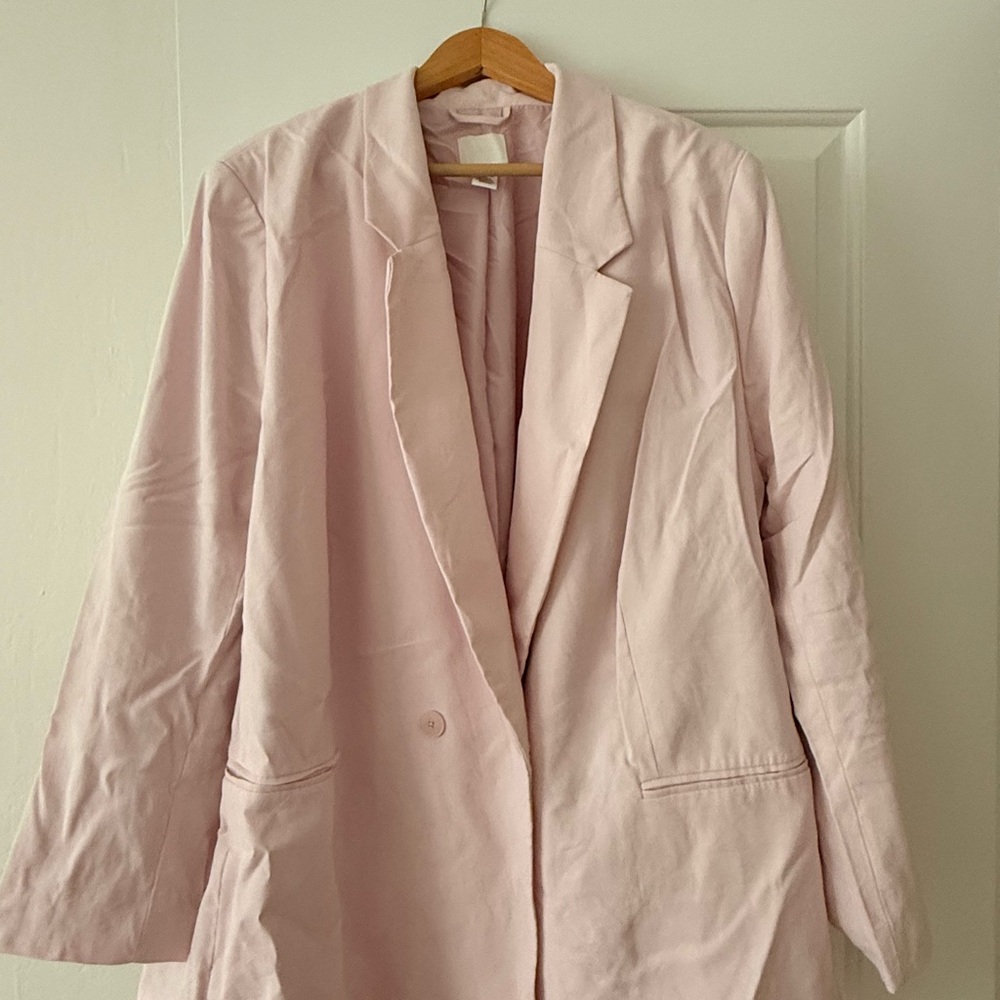 H&M Light Pink Blazer Jacket